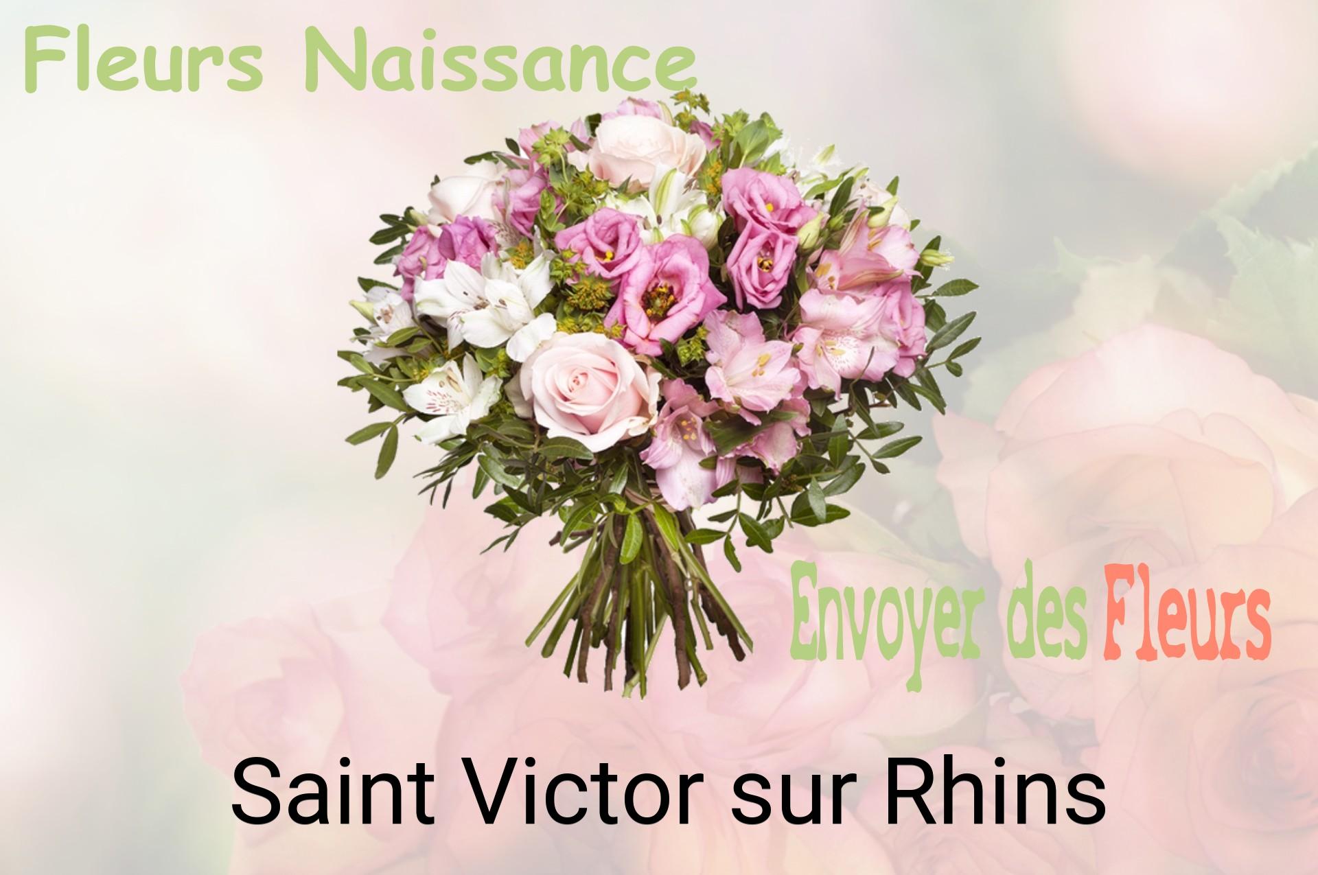 Bouquet de fleurs de naissance livré à Saint-Victor-sur-Rhins